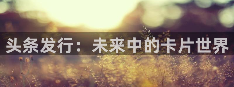 亿万28平台：头条发行：未来中的卡片世界